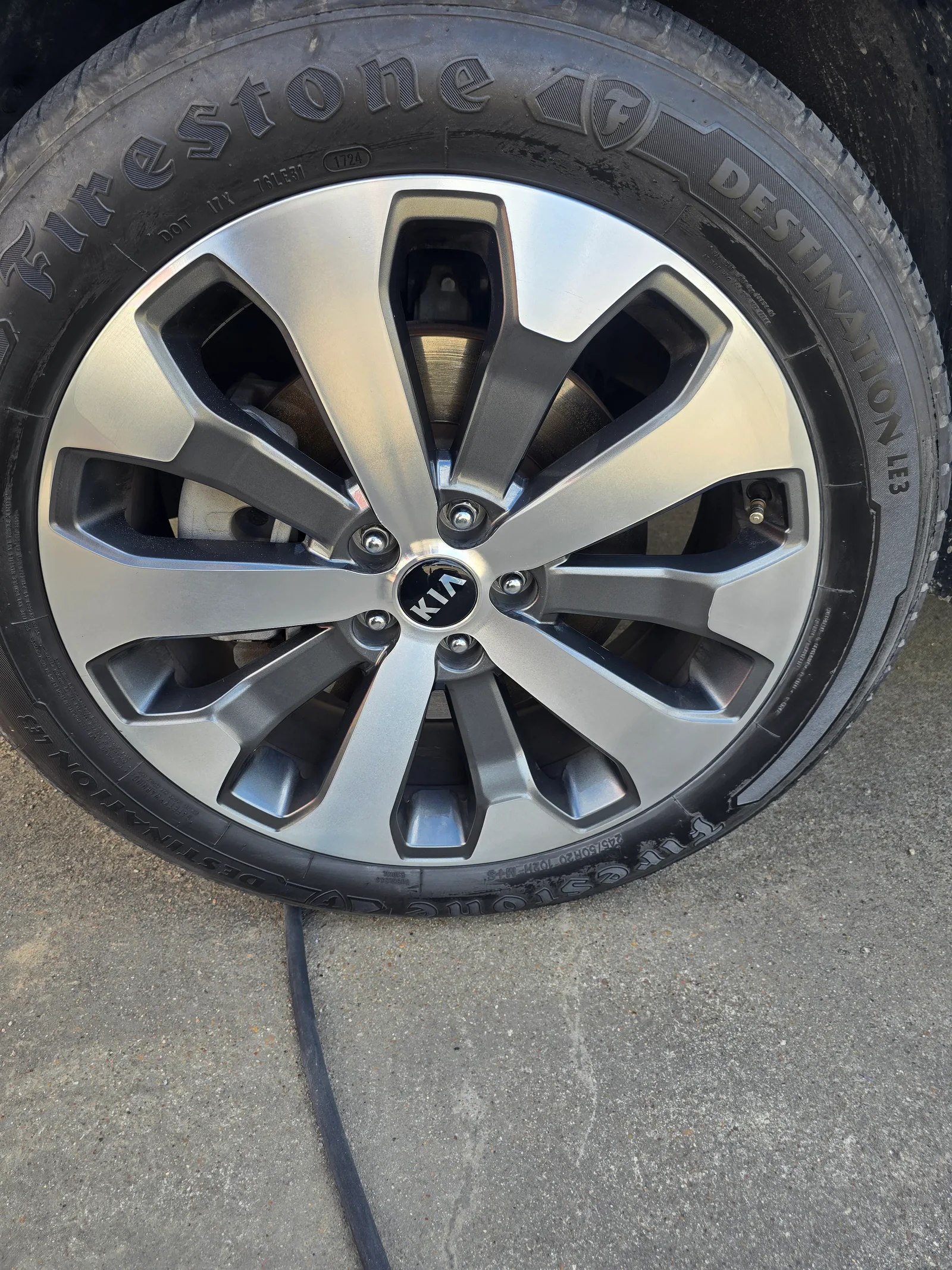 Kia — machined face restored. — after refinishing