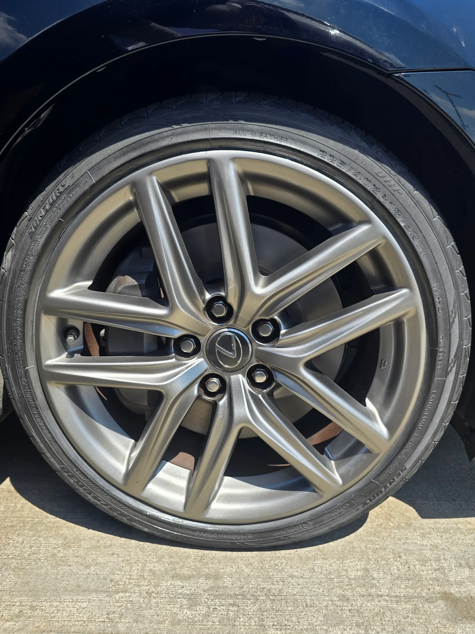 Lexus — deep lip gouge repaired. — after refinishing